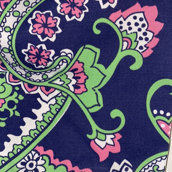 🌴LILLY PULITZER Vintage Paisley/Floral Bermuda Shorts in Royal Poinciana Print - Picture 7 of 8